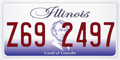 IL license plate Z692497