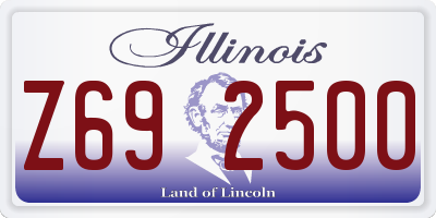 IL license plate Z692500