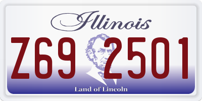 IL license plate Z692501