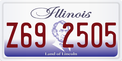 IL license plate Z692505