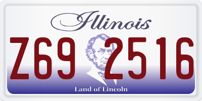 IL license plate Z692516