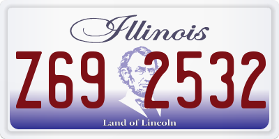 IL license plate Z692532