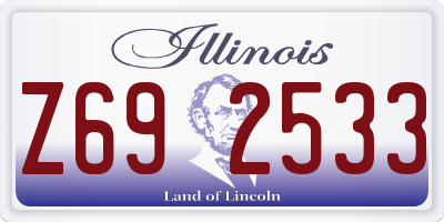 IL license plate Z692533