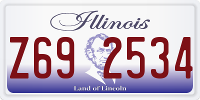 IL license plate Z692534
