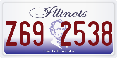 IL license plate Z692538