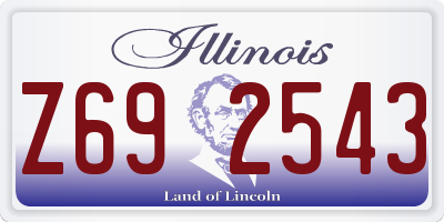 IL license plate Z692543