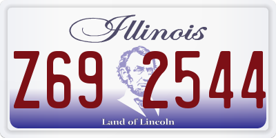 IL license plate Z692544