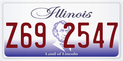 IL license plate Z692547