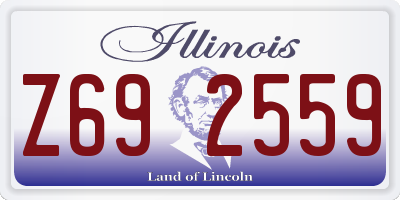 IL license plate Z692559