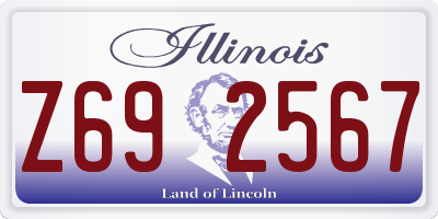 IL license plate Z692567