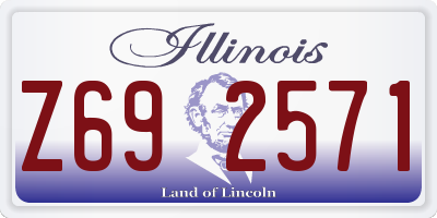 IL license plate Z692571