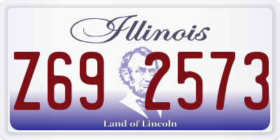 IL license plate Z692573