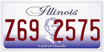 IL license plate Z692575