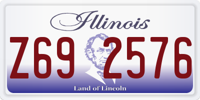 IL license plate Z692576