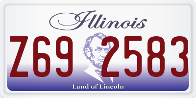 IL license plate Z692583