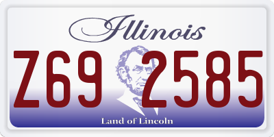 IL license plate Z692585