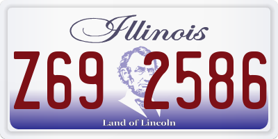 IL license plate Z692586