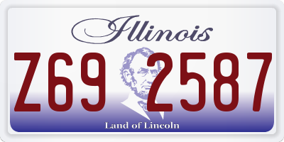 IL license plate Z692587