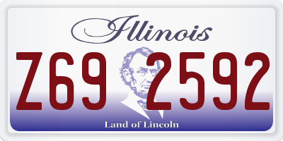 IL license plate Z692592