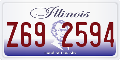 IL license plate Z692594