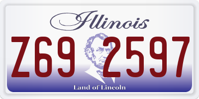 IL license plate Z692597