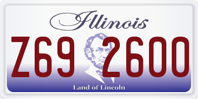 IL license plate Z692600