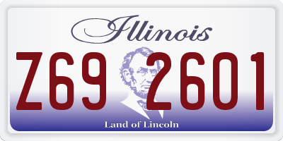 IL license plate Z692601