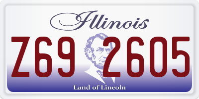 IL license plate Z692605