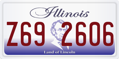 IL license plate Z692606