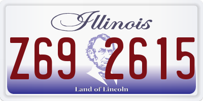IL license plate Z692615