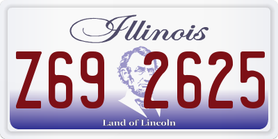 IL license plate Z692625