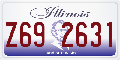 IL license plate Z692631