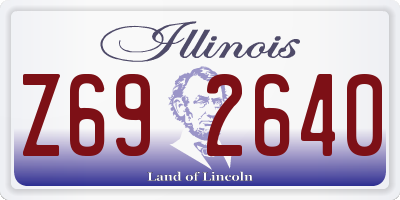 IL license plate Z692640