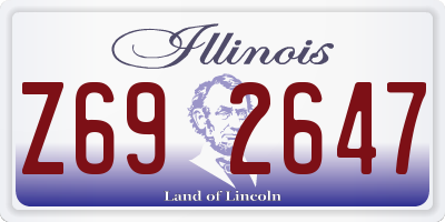 IL license plate Z692647