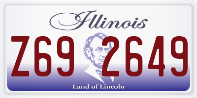 IL license plate Z692649