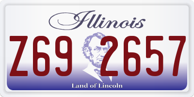 IL license plate Z692657
