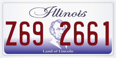 IL license plate Z692661