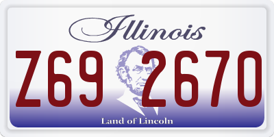 IL license plate Z692670