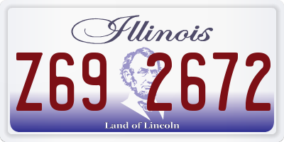 IL license plate Z692672
