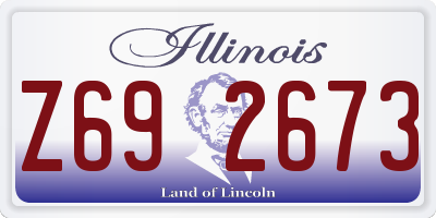 IL license plate Z692673
