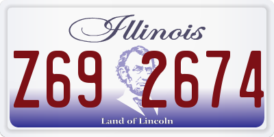 IL license plate Z692674