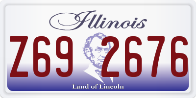 IL license plate Z692676