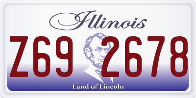 IL license plate Z692678