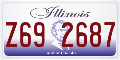 IL license plate Z692687