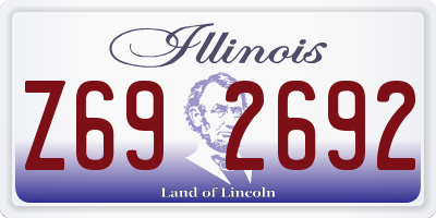IL license plate Z692692