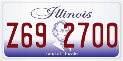 IL license plate Z692700