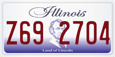 IL license plate Z692704
