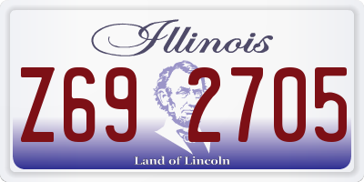 IL license plate Z692705