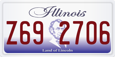 IL license plate Z692706