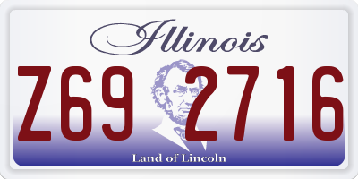 IL license plate Z692716